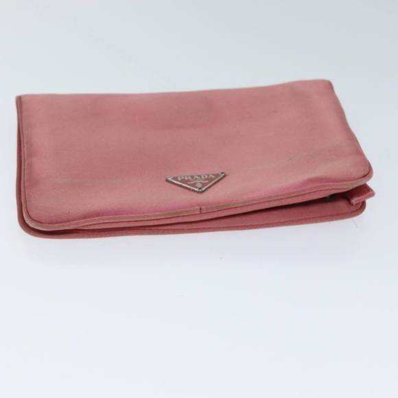 PRADA Pouch Satin Pink Auth 74898 - Picture 6 of 16